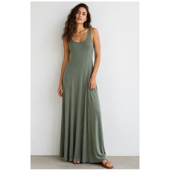 Carnaby Dresses & Skirts - Carnaby Sage Green Maxi Dress Size S Minimalist Boho Flowy European Collection